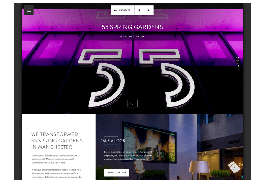 Gottuchio created the website for construction company ARCO to present their services